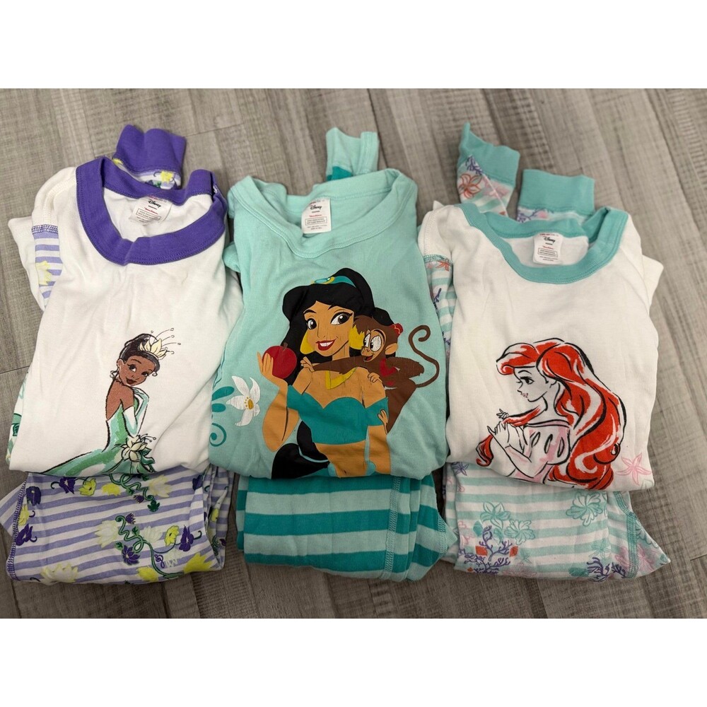 Hanna Andersson Disney princess pajama lot size 12